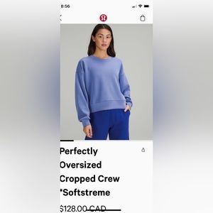 Lululemon Sage Green softstreme crop